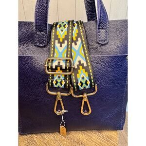 Crossbody Purse Aztec Yellow Black White Blue Bag Strap Guitar Bag Strap NEW